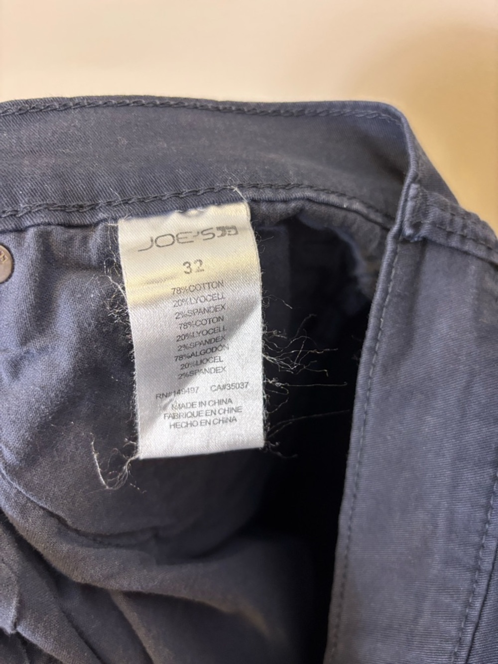 Joe's Jeans Indigo Slim Trousers Men’s 32‎ - Picture 7 of 7